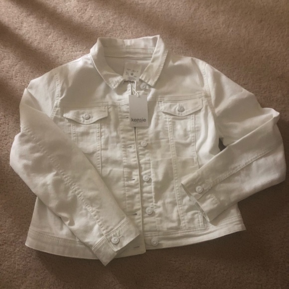 Kensie | Jackets \u0026 Coats | White Denim 